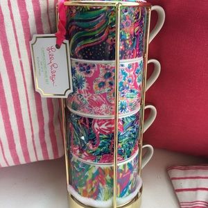 Lilly Pulitzer Cappuccino Mug Set NIB